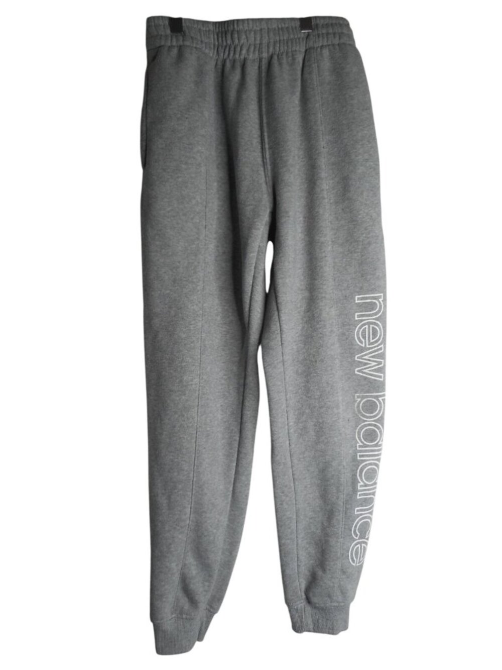 Grey New Balance Sweat Pants  Size M w/ side pockets elastic cuffs